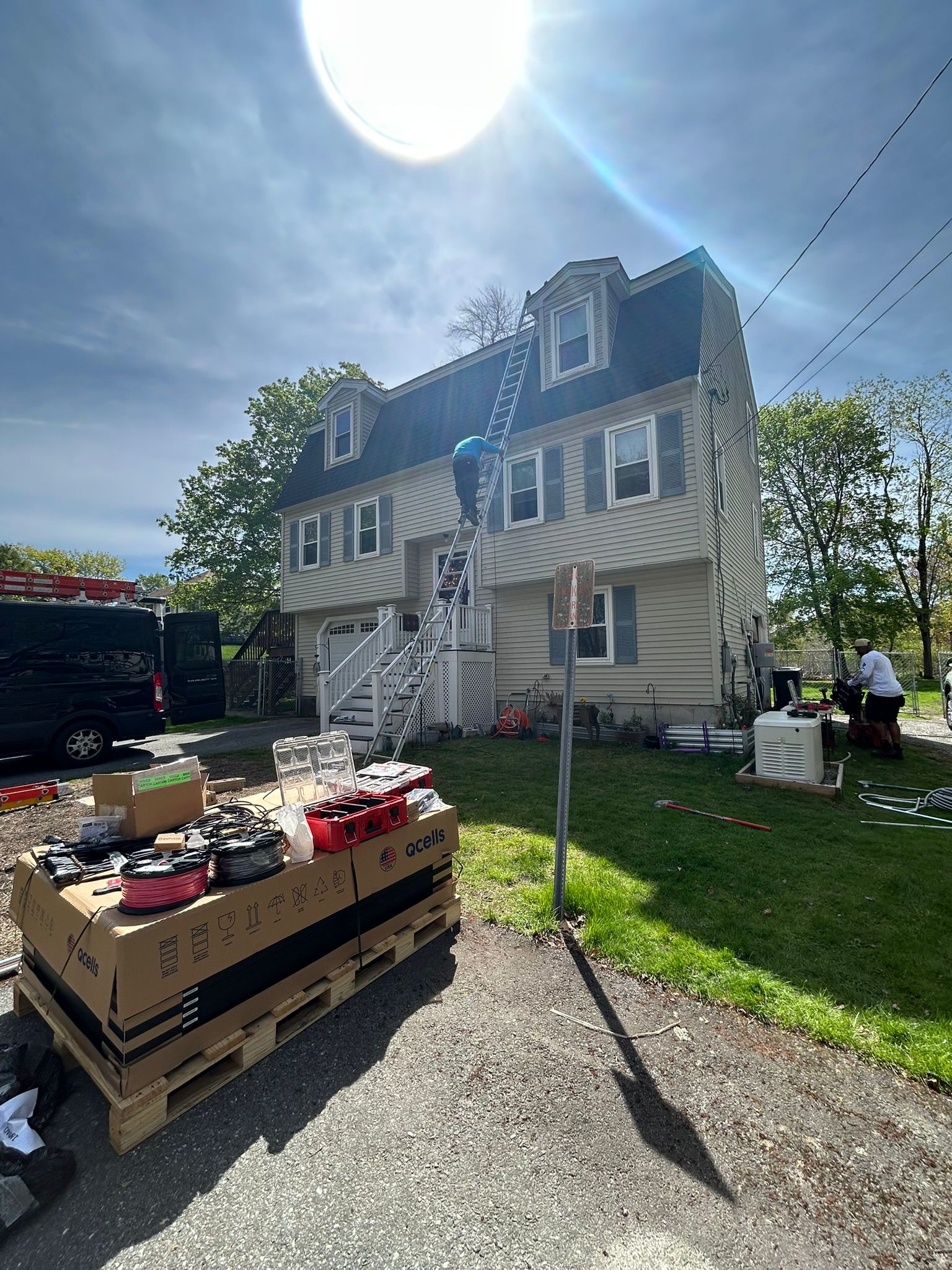 Aventro solar installation in Andover, MA